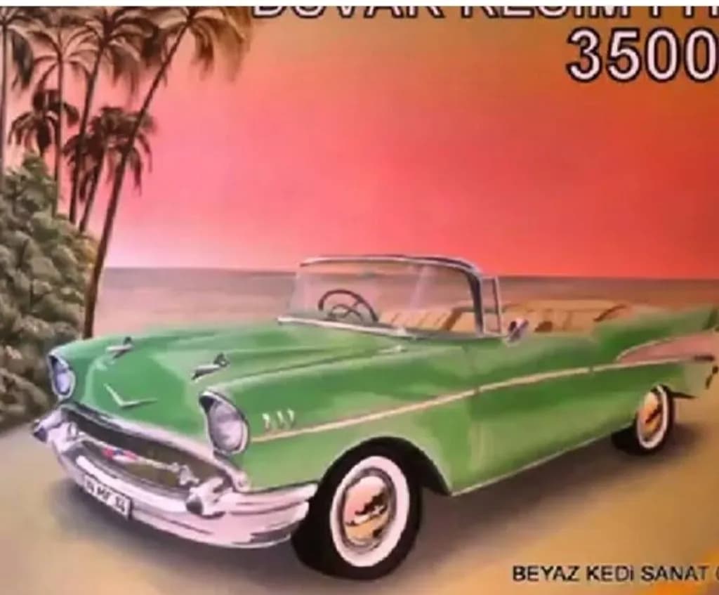 Classic Convertible Sunset