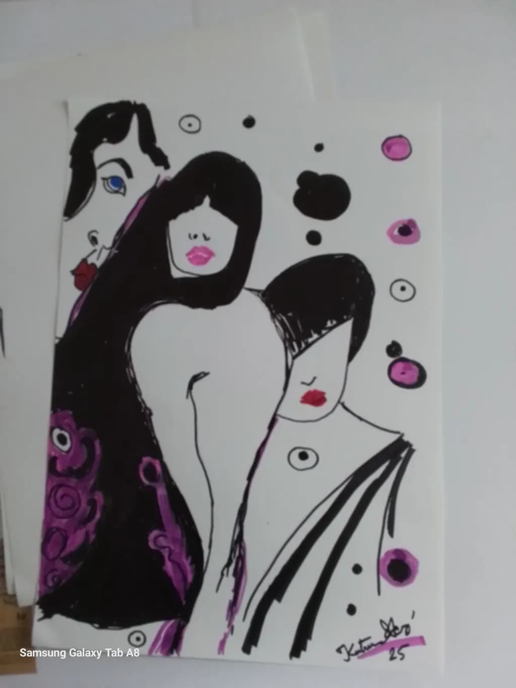 Whispers of Color: An Abstract Expression of Figures and Emotion