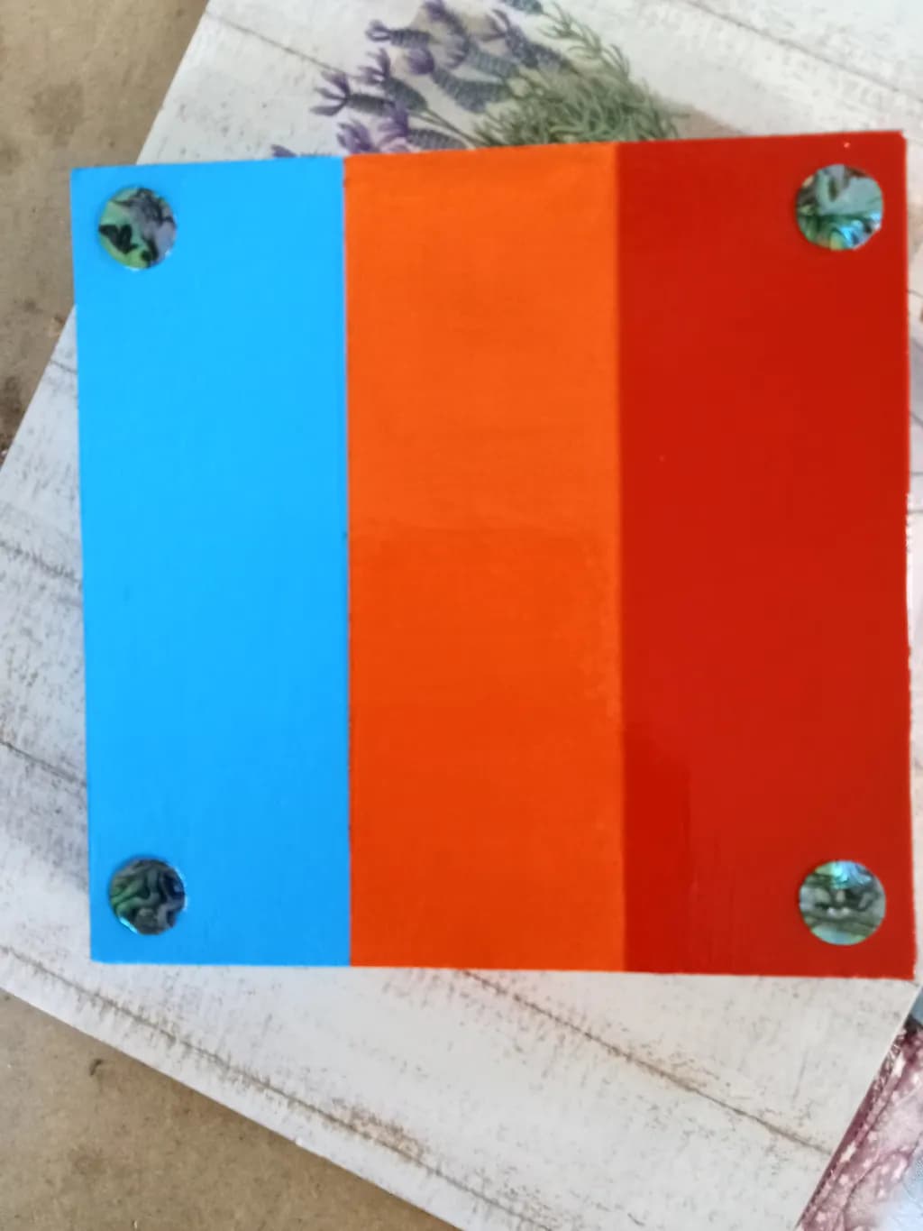 Blue Orange Red Panel