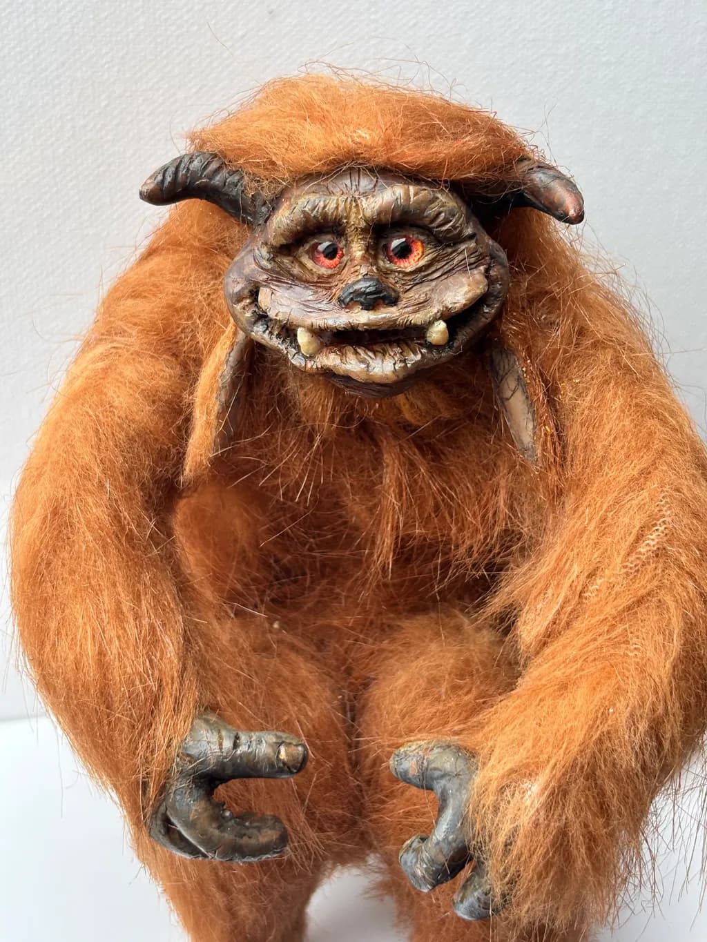 Whimsical Creature: The Enigmatic Orange Fur Monster