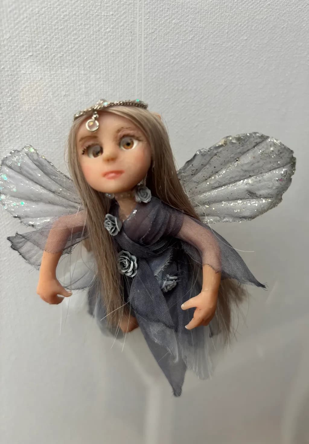 Whimsical Fairy Doll: A Delicate Handcrafted Fantasy with Sparkling Wings