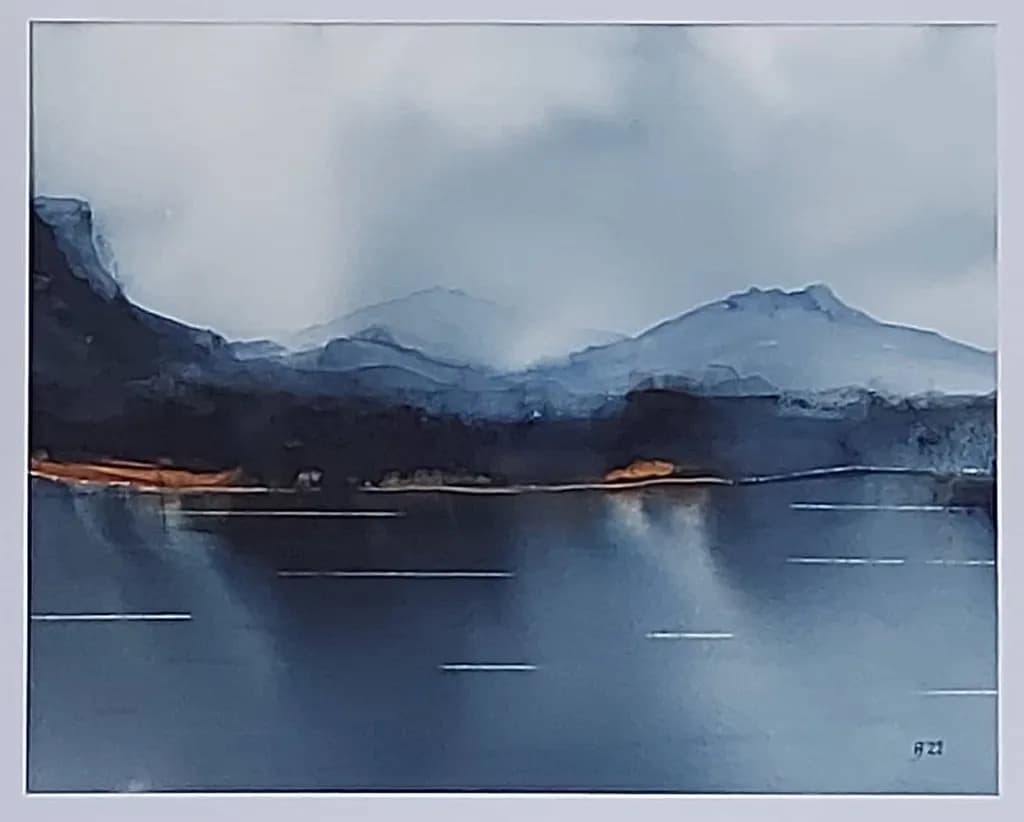 Whispers of the Misty Mountains: A Serene Reflection on Water