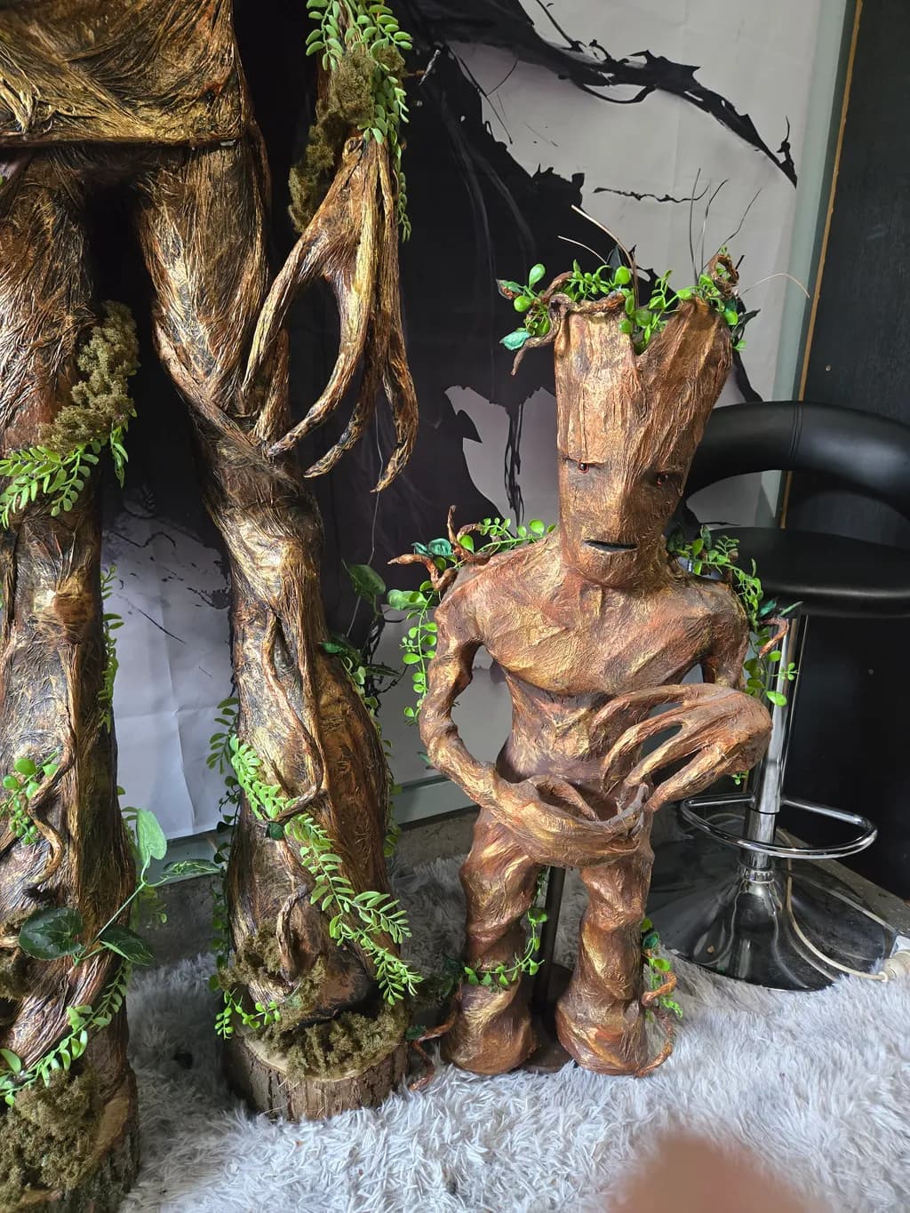 Whispers of the Forest: Enchanted Wooden Guardians in Nature's Embrace