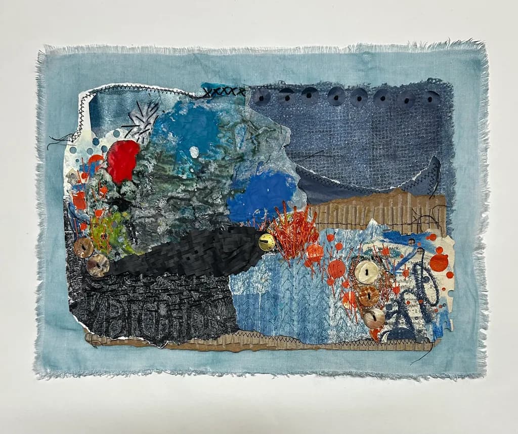 Whispers of the Ocean: A Textile Journey Through Color and Texture