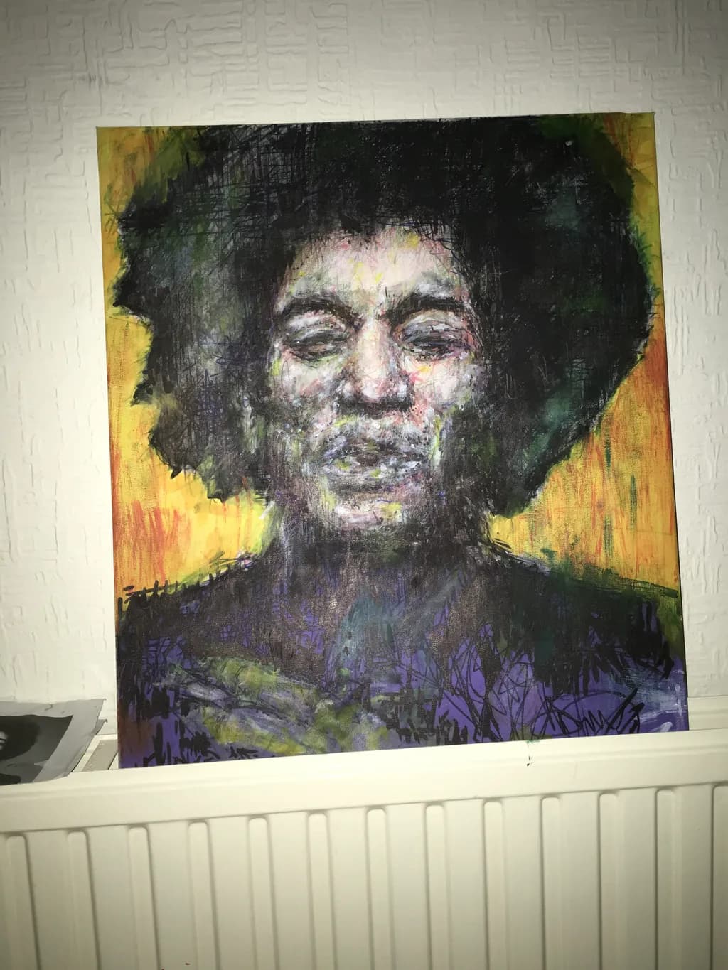 Vibrant Echoes: A Portrait of Soulful Expression and Artistic Depth