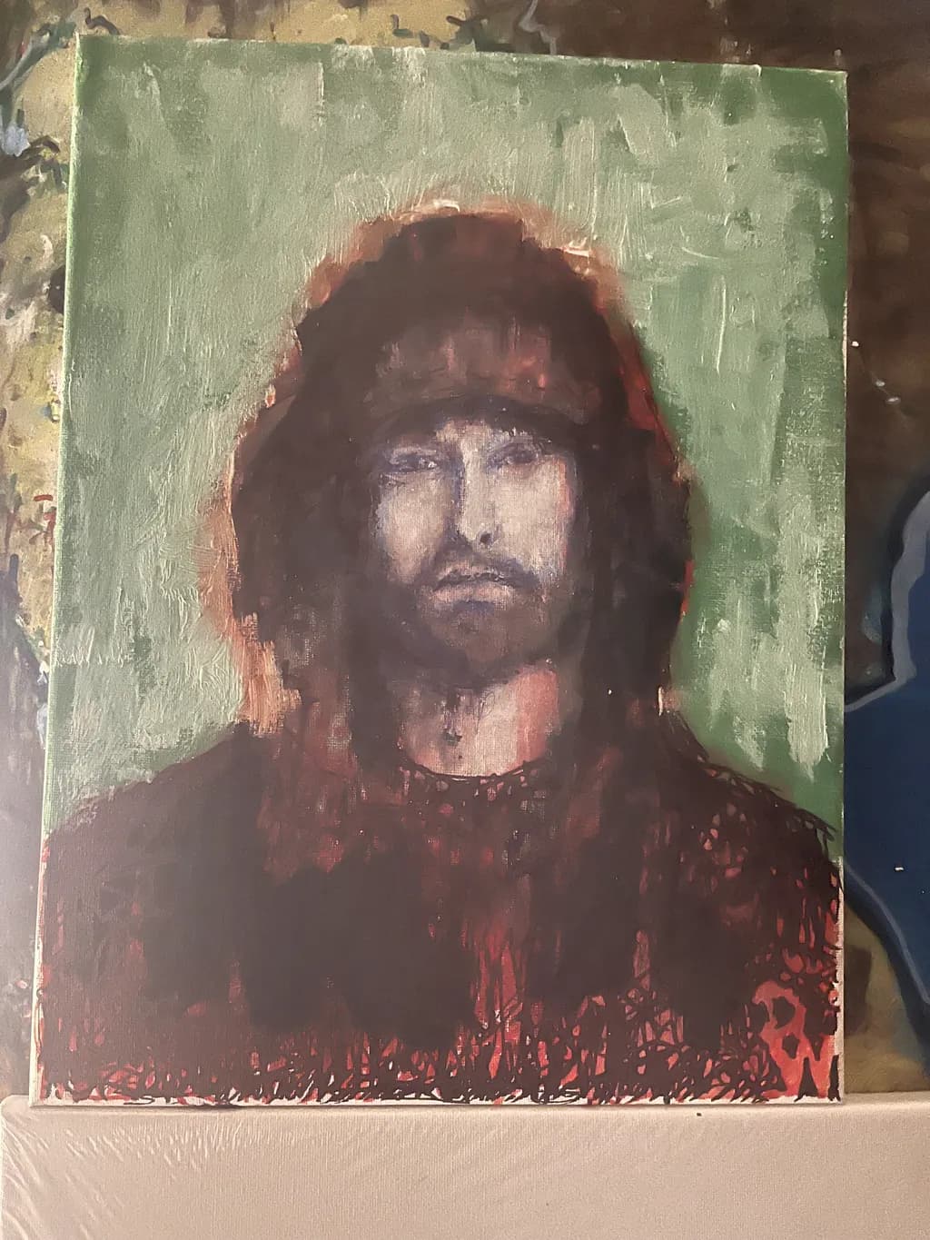 Emotional Echoes: An Abstract Portrait of Expression and Color