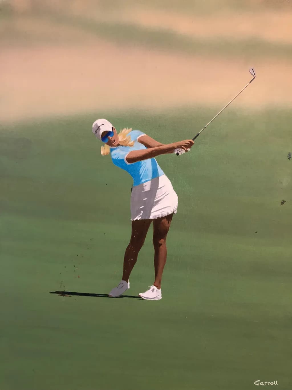 Swinging into Serenity: A Golfer's Grace on the Green