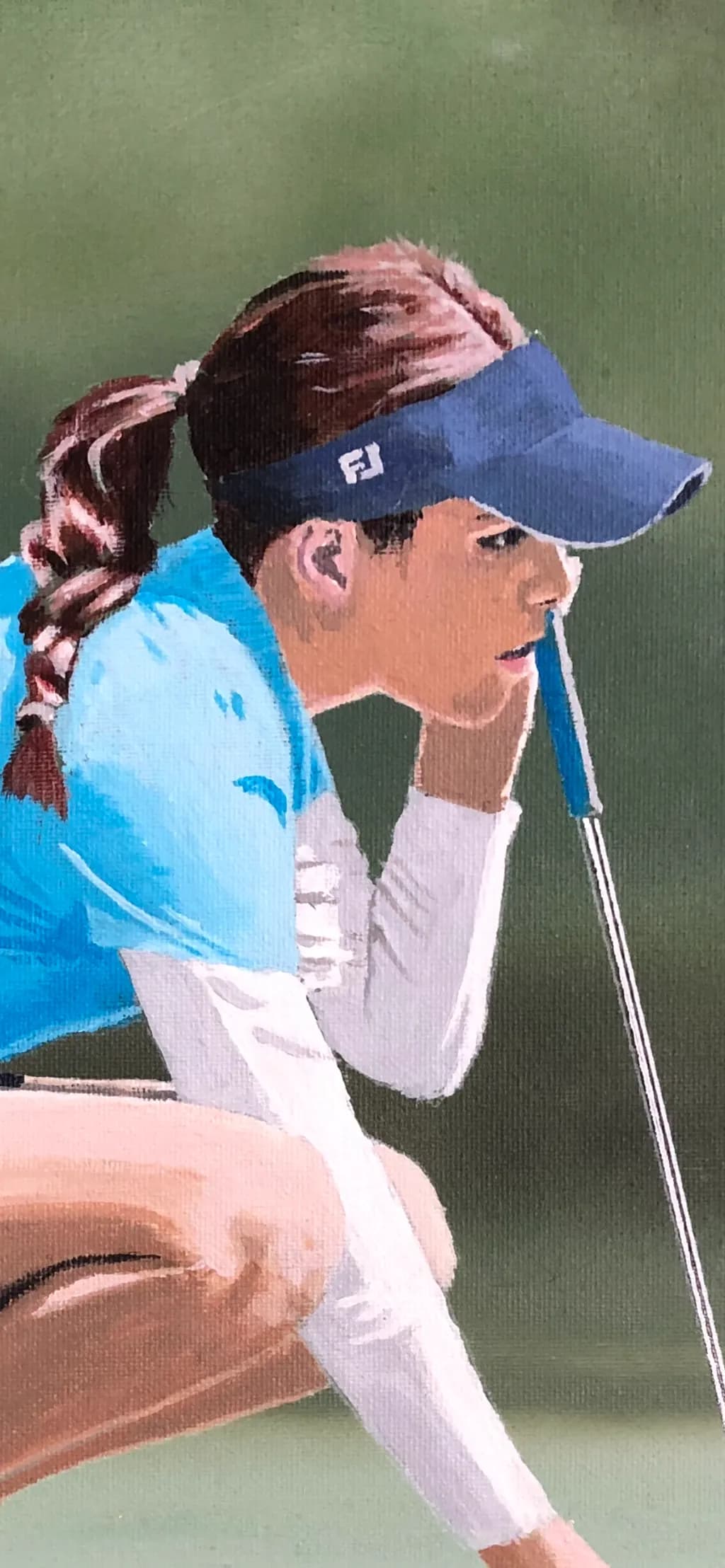 Focused Determination: The Art of a Golfer's Concentration