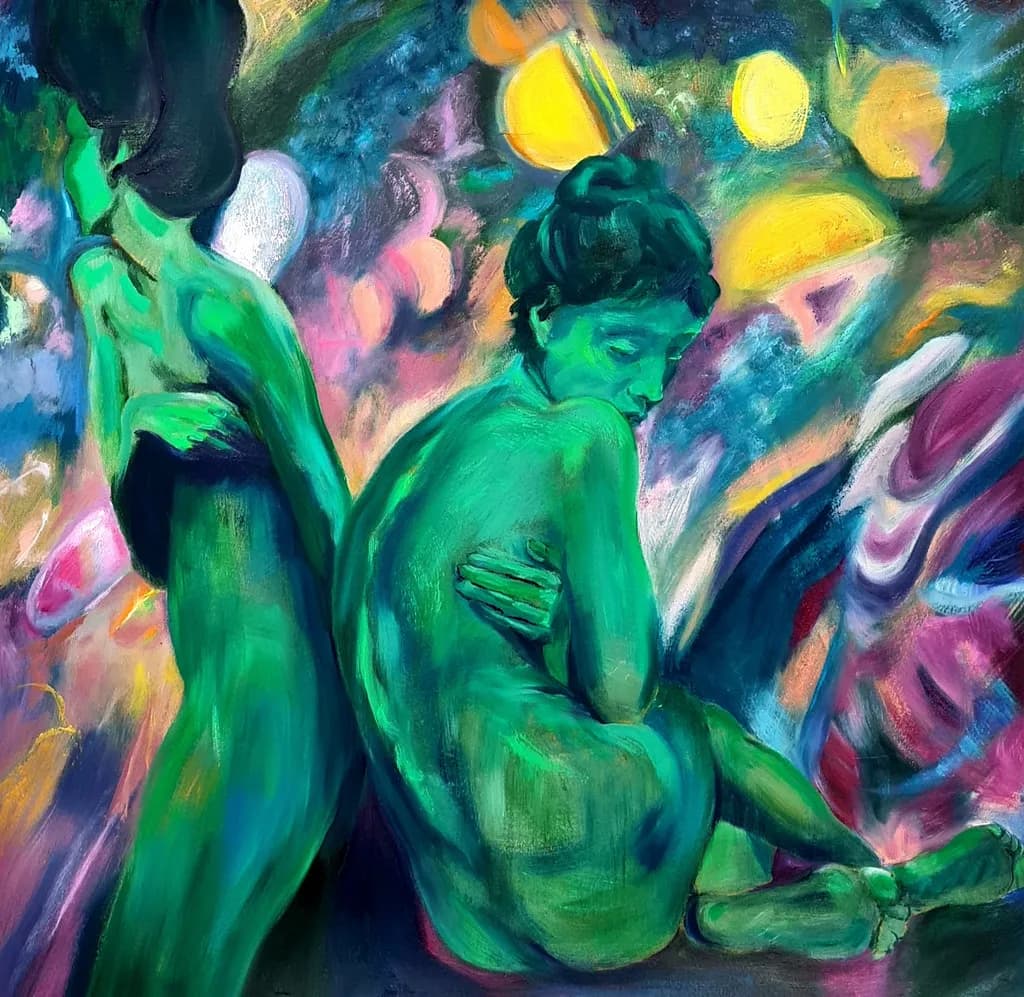 Whispers of Color: Embracing Vulnerability in a Dreamlike Landscape