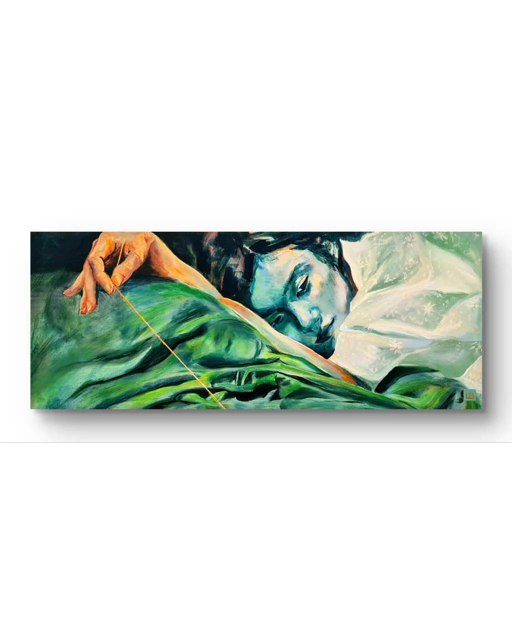 Serene Dreams: A Contemplative Journey Through Vibrant Colors and Introspection