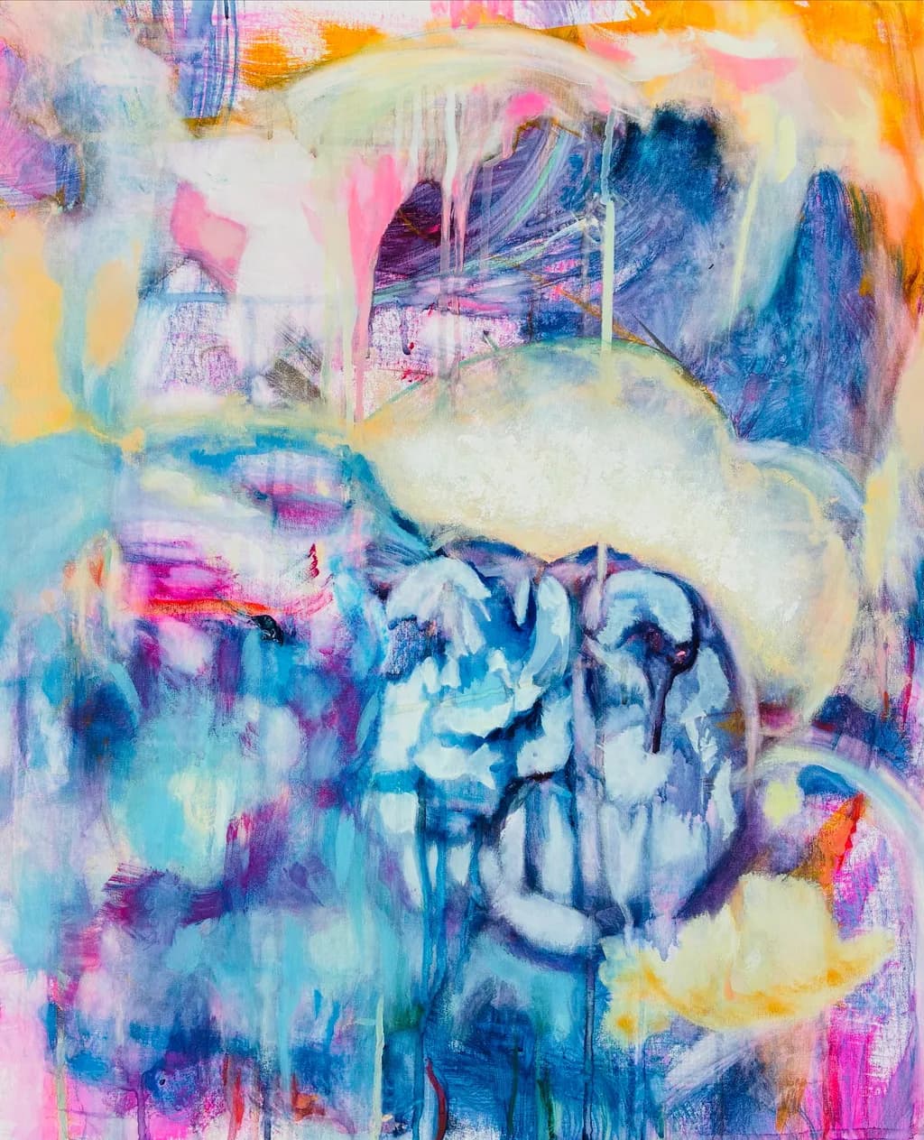 Whispers of Color: An Abstract Journey Through Emotion and Light