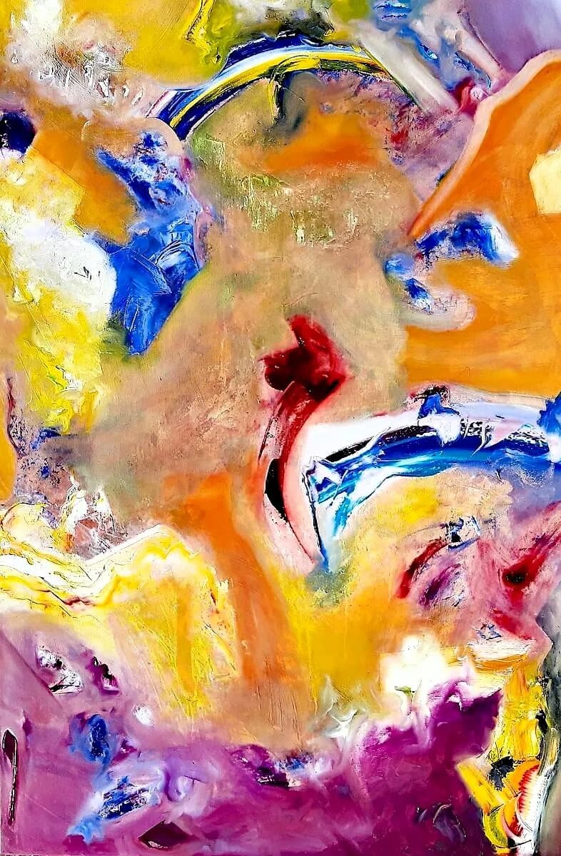 Vibrant Whispers: An Abstract Journey Through Color and Emotion