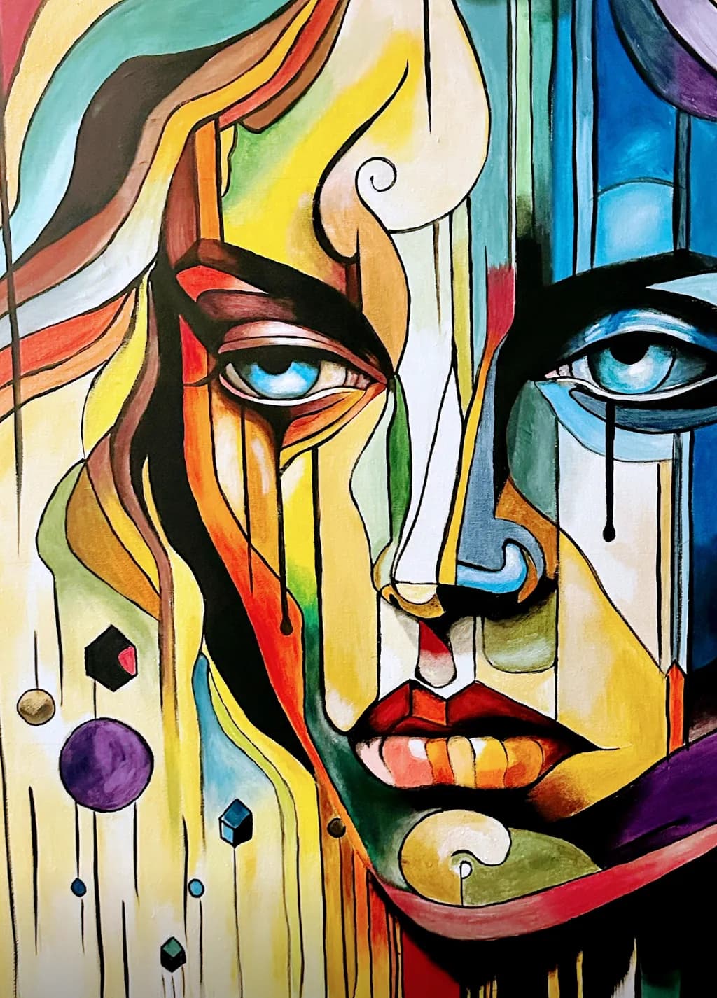 Vibrant Reflections: A Colorful Journey Through Emotion and Identity