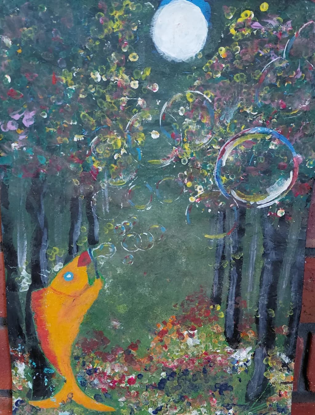 Fish Blowing Bubbles