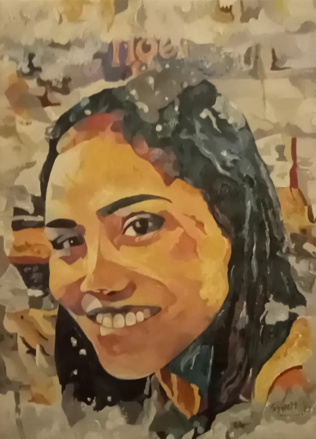 Radiant Smile: A Colorful Portrait of Joy and Connection