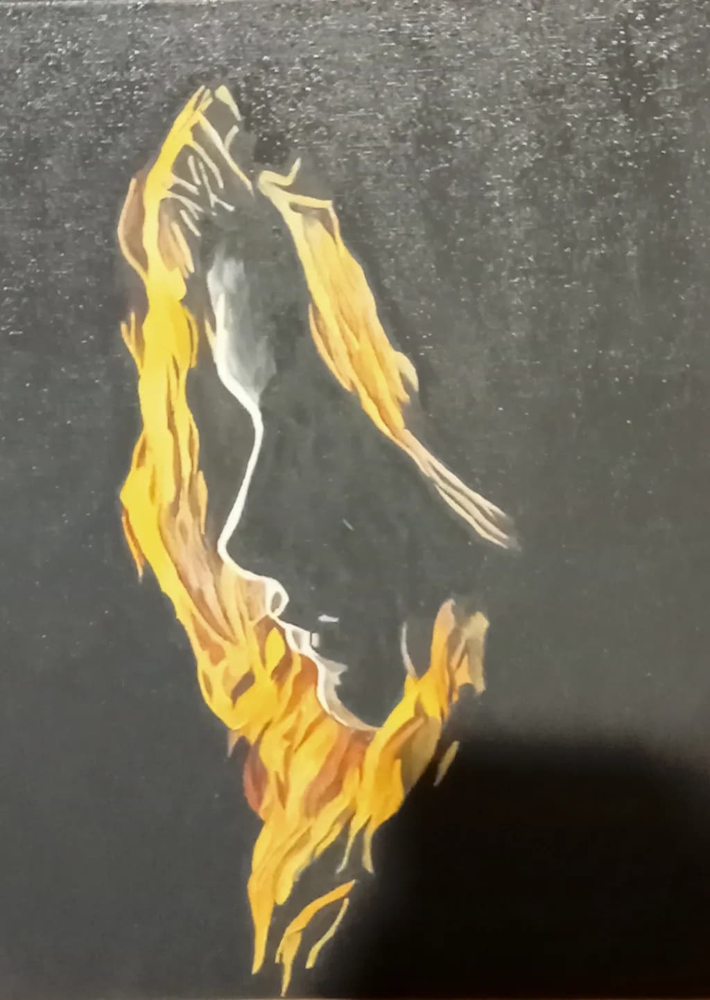 Whispers of Flame: A Portrait of Inner Light and Shadow