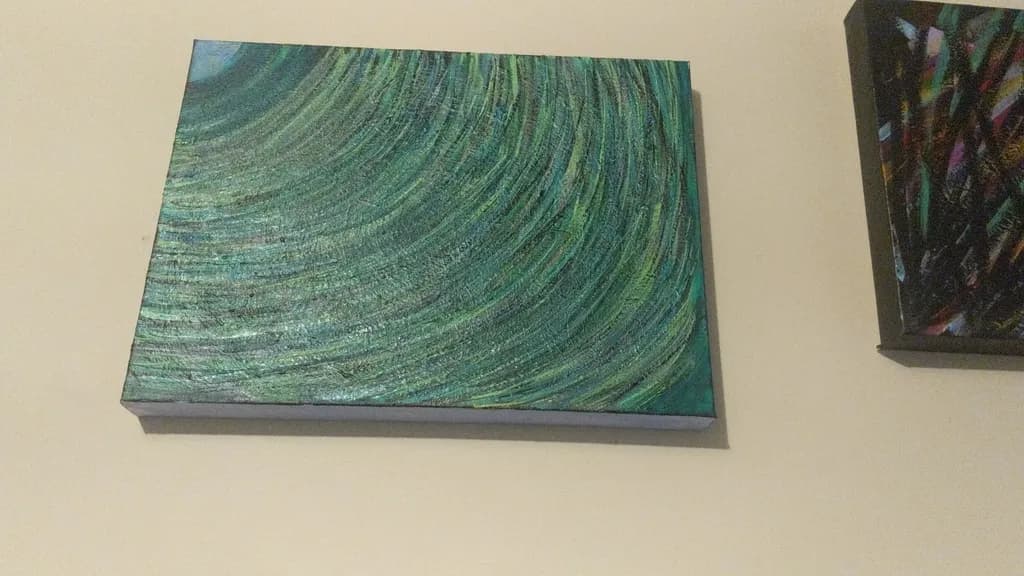 Whispers of the Emerald Swirl: A Journey Through Color and Texture