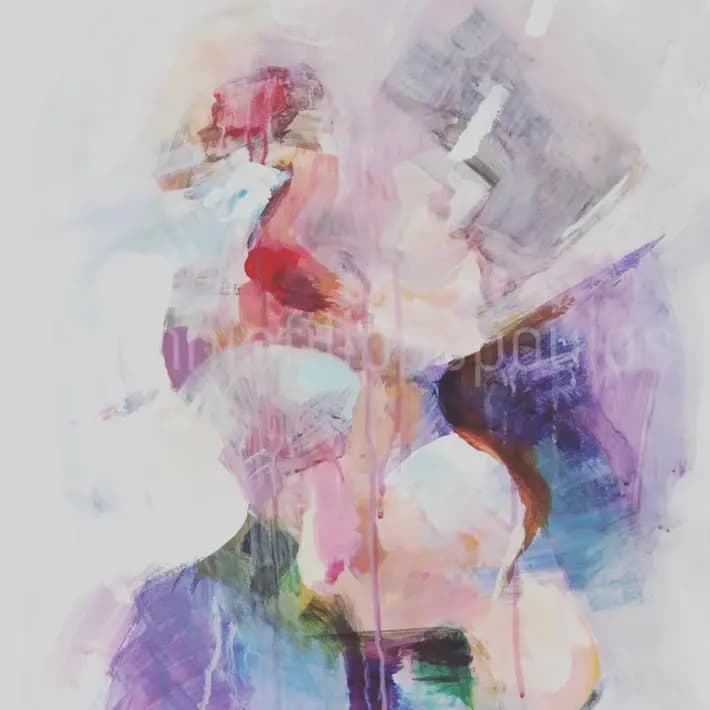 Whispers of Color: An Abstract Journey Through Emotion and Form