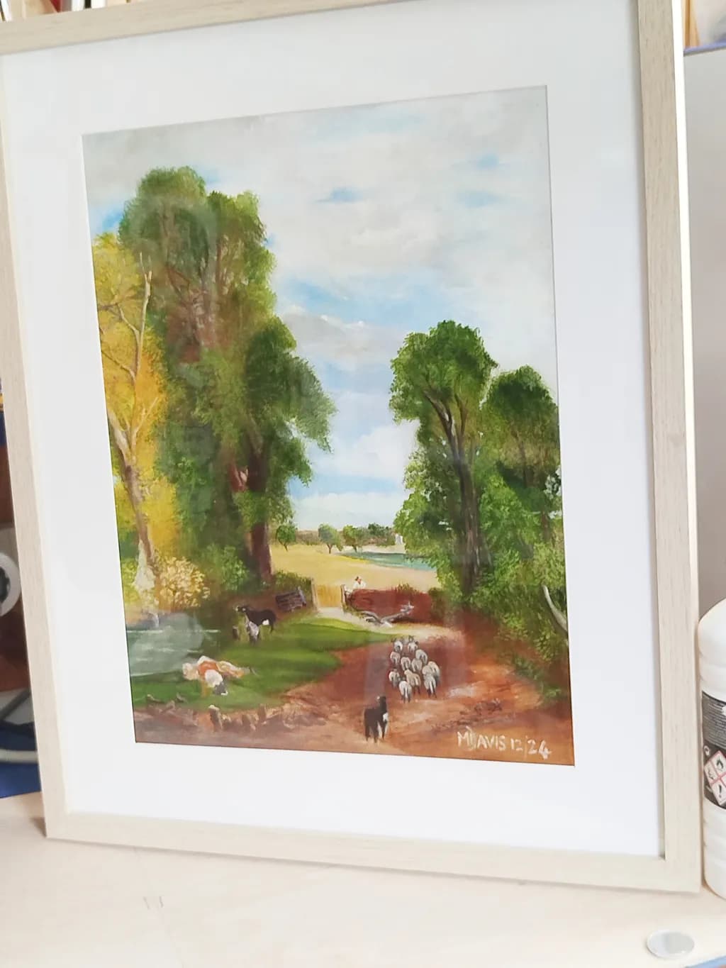 Whispers of the Past: A Serene Pastoral Landscape with Grazing Sheep and Gentle Breezes