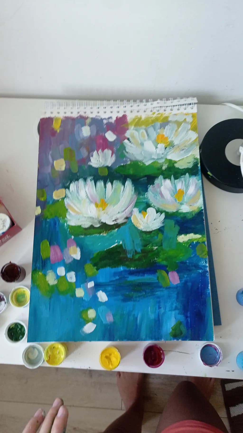 Whispers of Serenity: A Vibrant Dance of Water Lilies on Tranquil Waters
