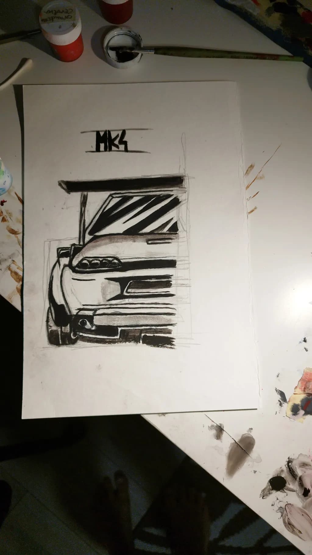 Dynamic Drive: A Monochrome Tribute to Automotive Passion