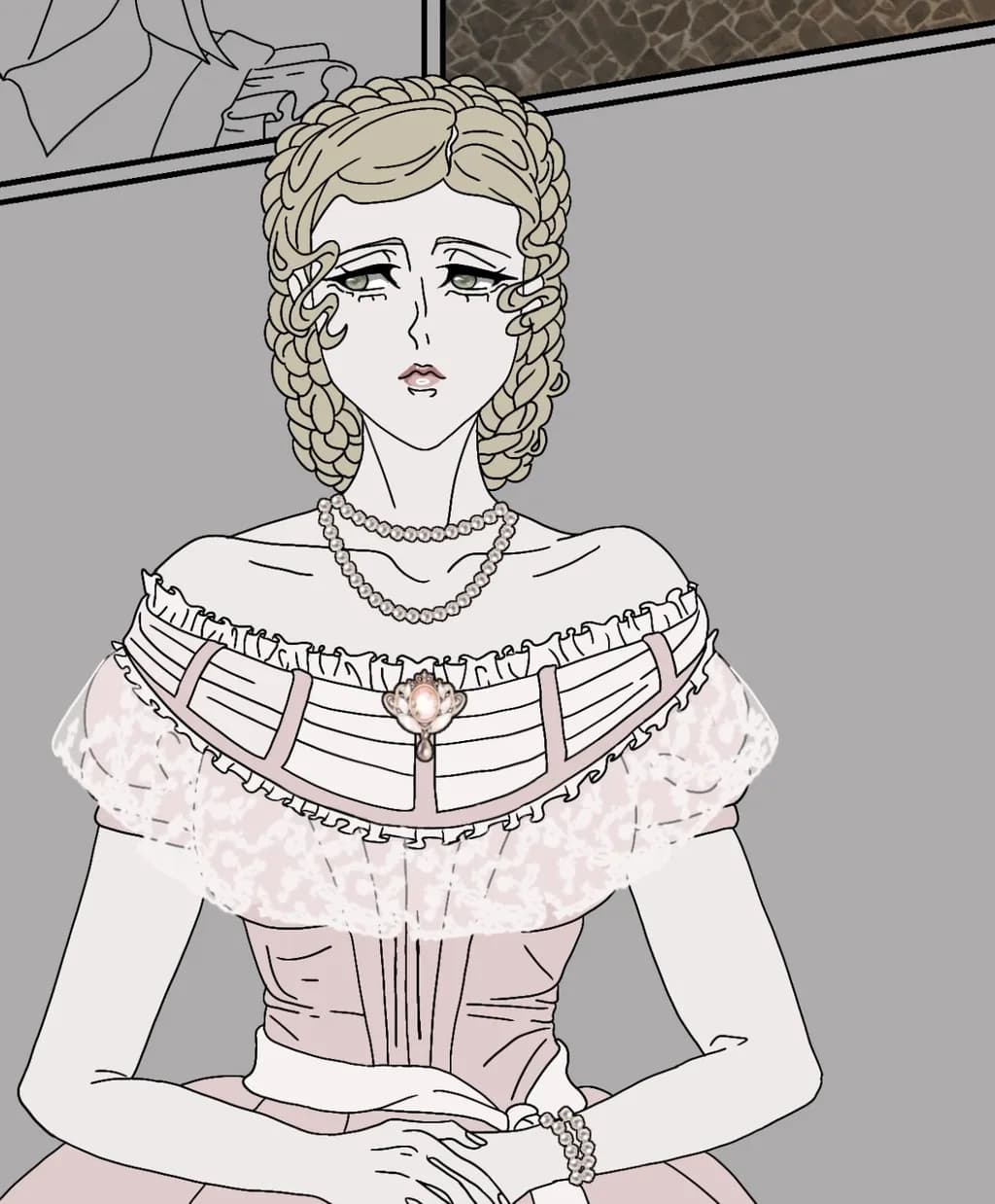 Whispers of Elegance: A Portrait of Timeless Grace and Melancholy