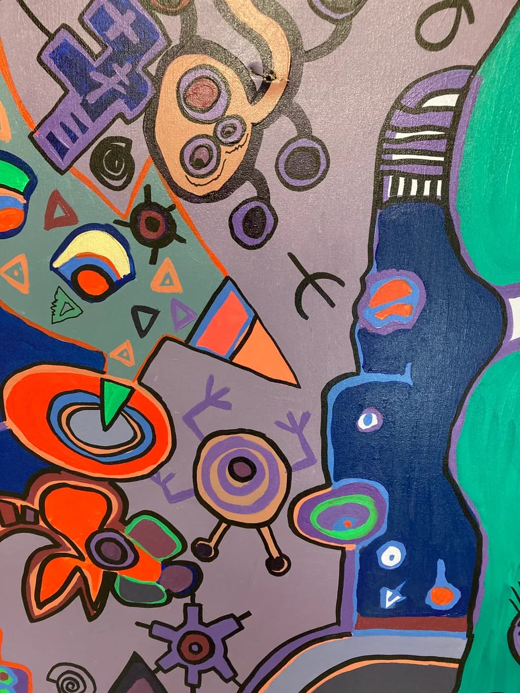 Vibrant Whimsy: A Kaleidoscope of Shapes and Colors in Abstract Expressionism