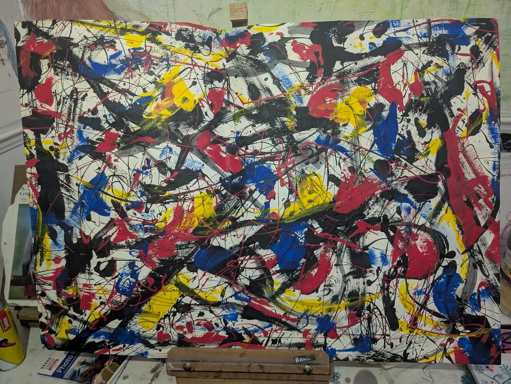 Vibrant Chaos: A Symphony of Color and Emotion in Abstract Expressionism