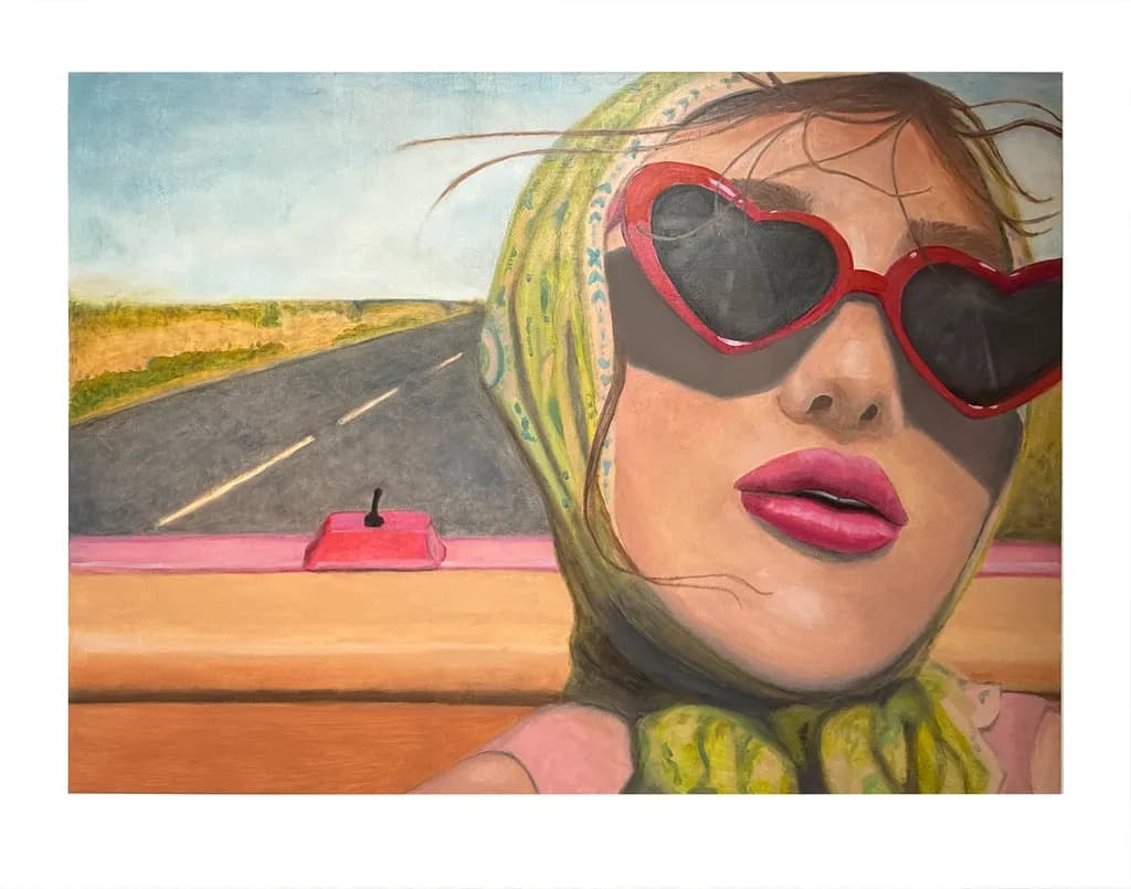 Sunset Road Trip: A Retro Journey of Style and Freedom