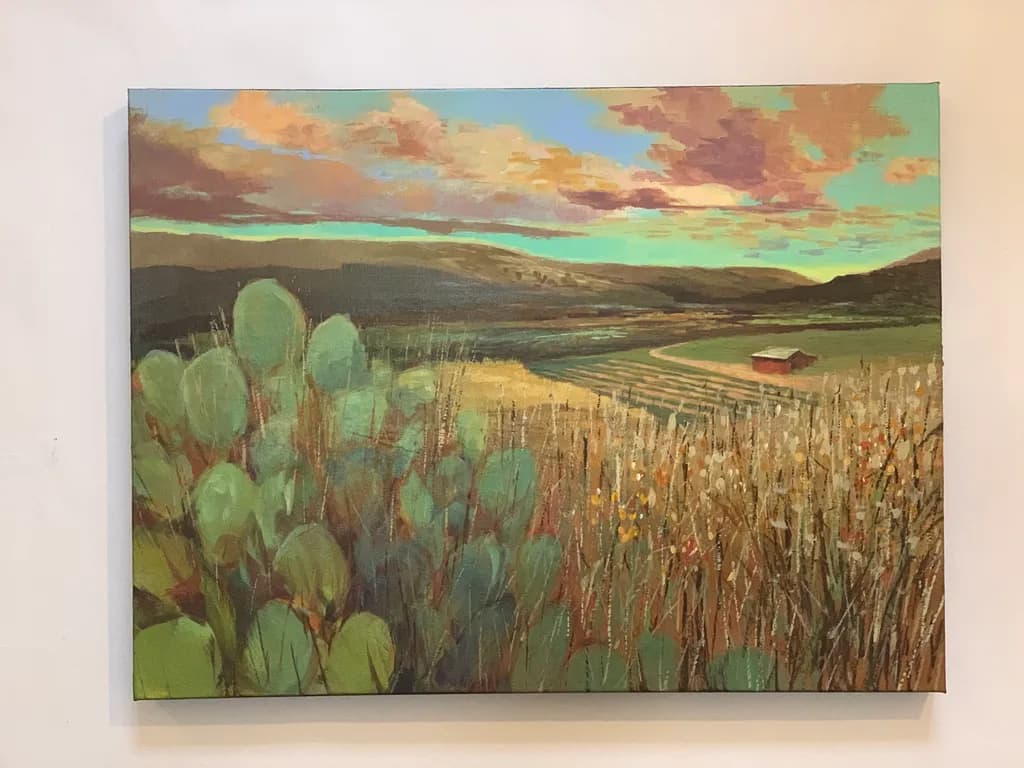 Cactus Fields at Dusk