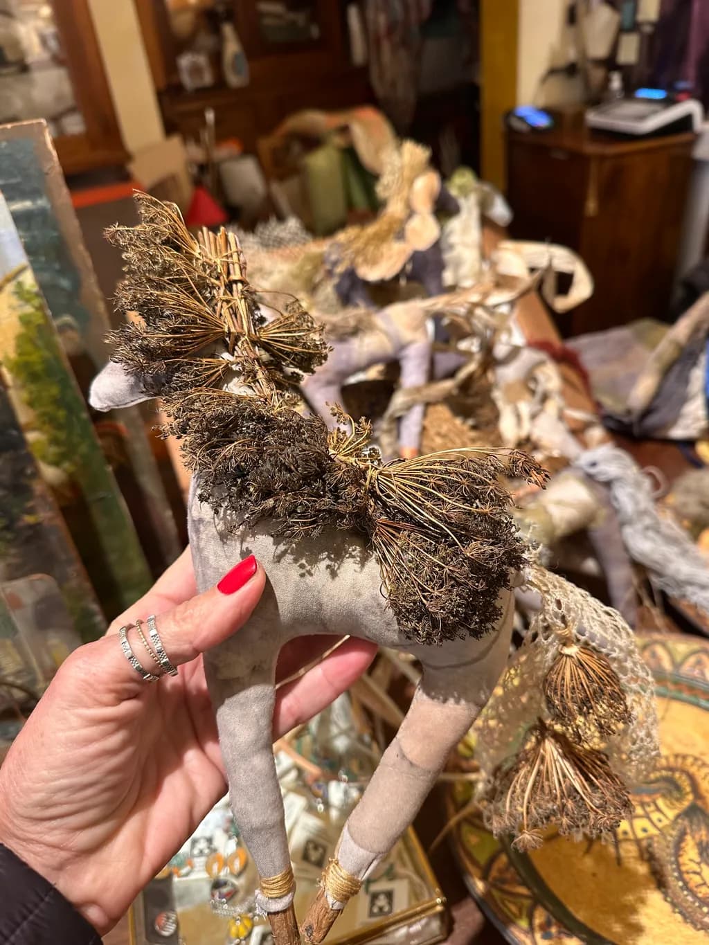 Herbal Horse Sculpture