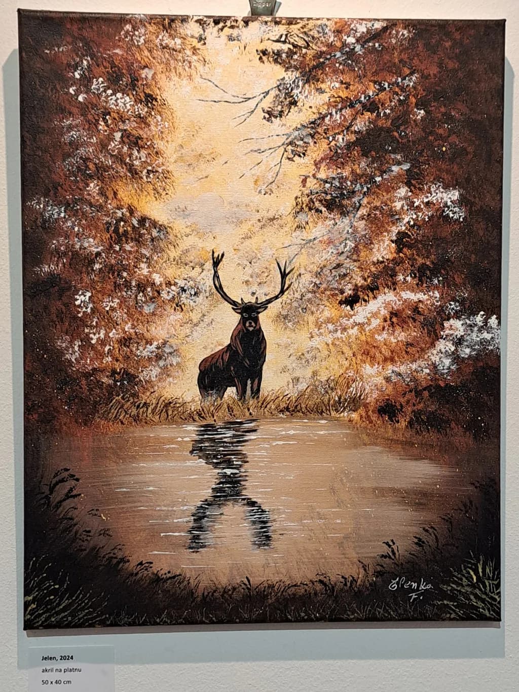 Majestic Reflection: A Stag in Autumn's Embrace