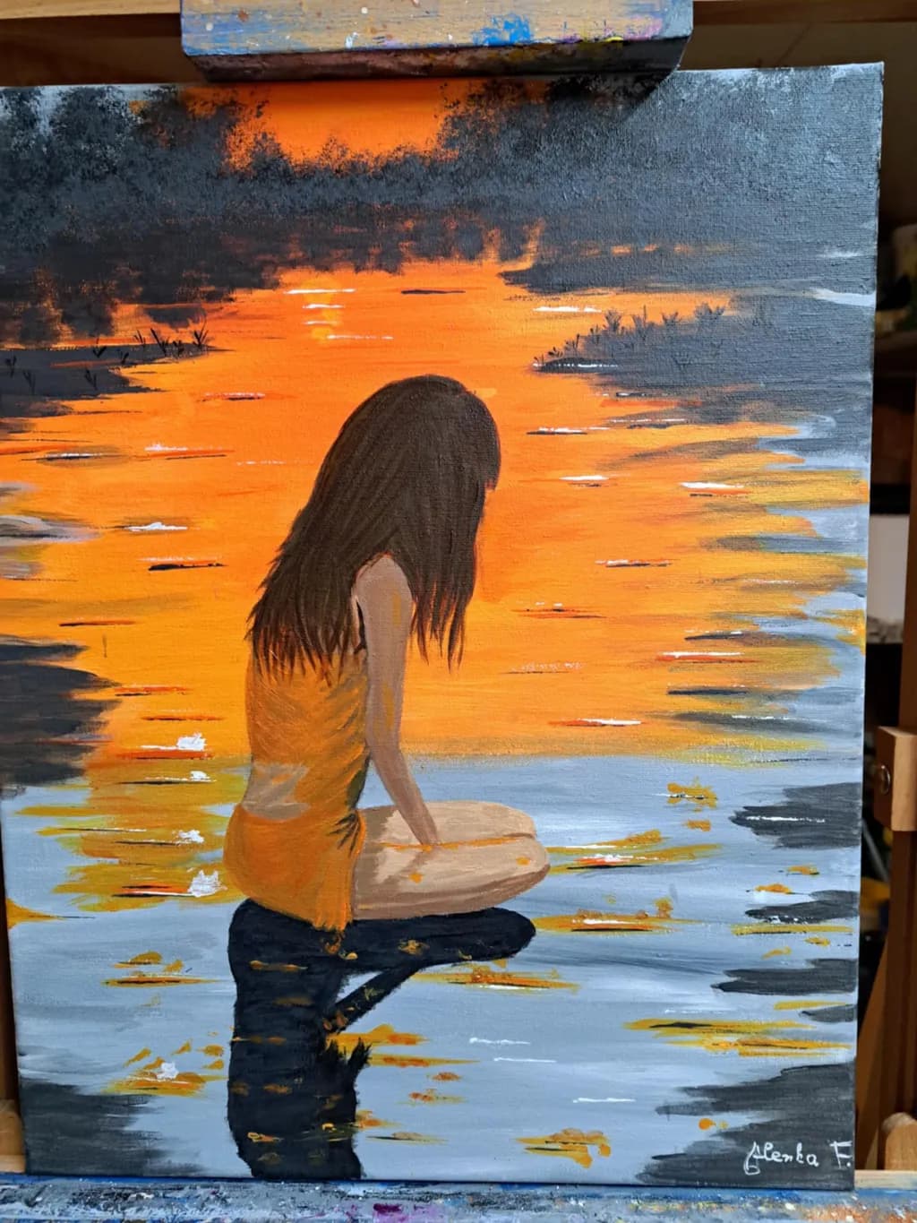 Whispers of Sunset: A Serene Reflection on Water