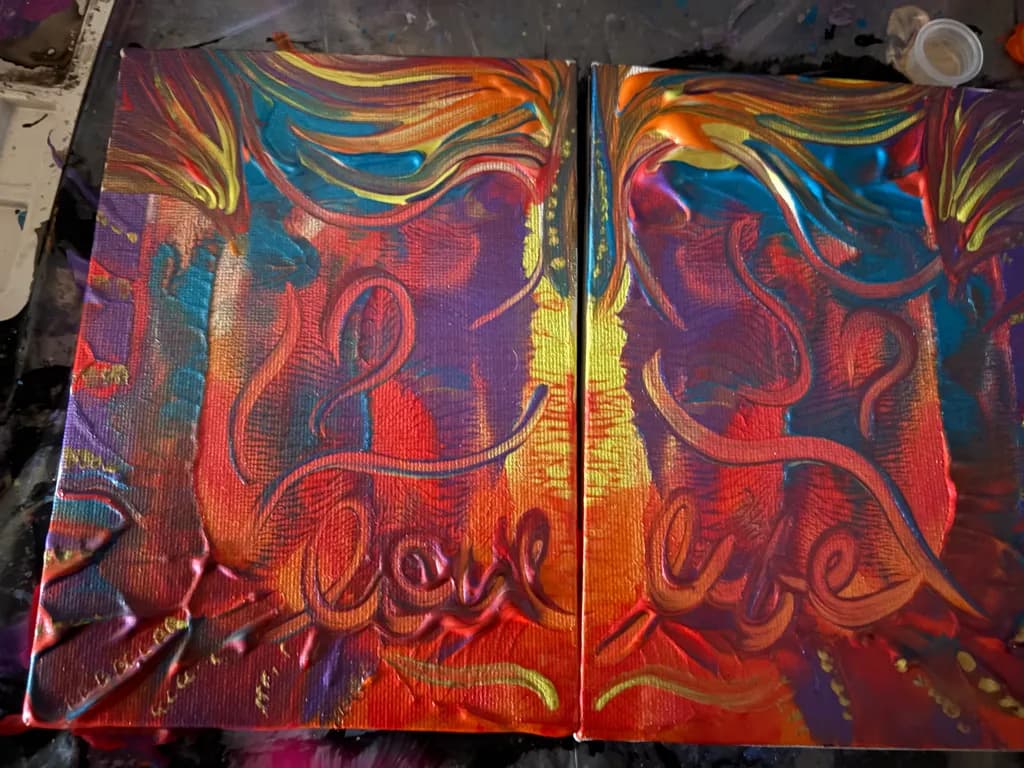 Vibrant Expressions: A Colorful Journey Through Abstract Textures and Emotions
