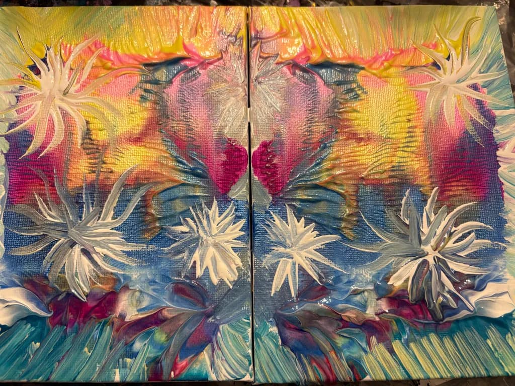Whispers of Color: A Vibrant Dance of Flora and Light