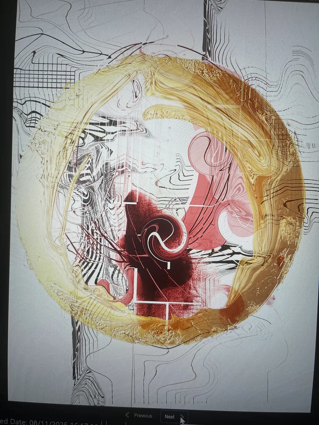 Ethereal Whirl: A Dance of Color and Form in Abstract Expressionism