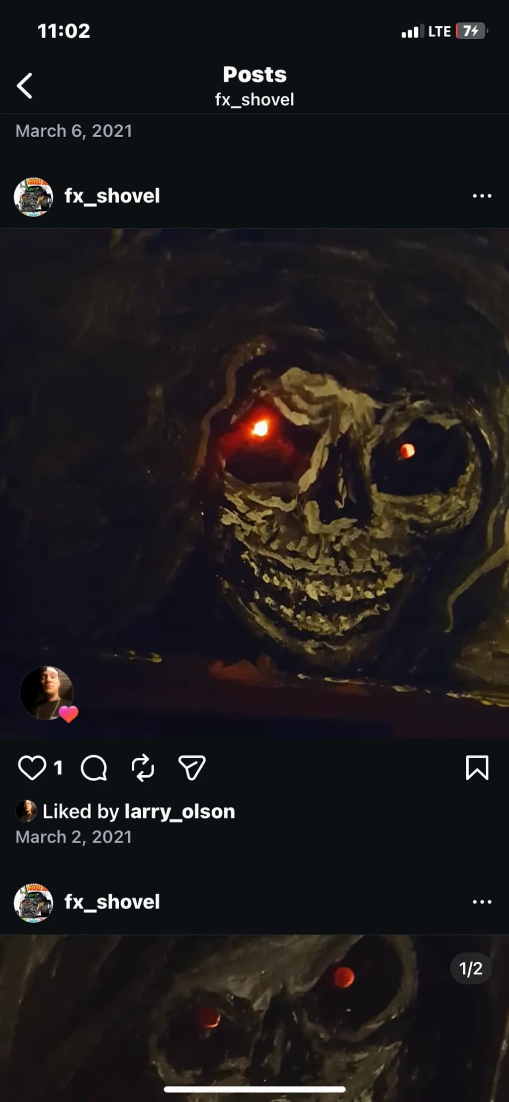 Fiery Gaze Skull