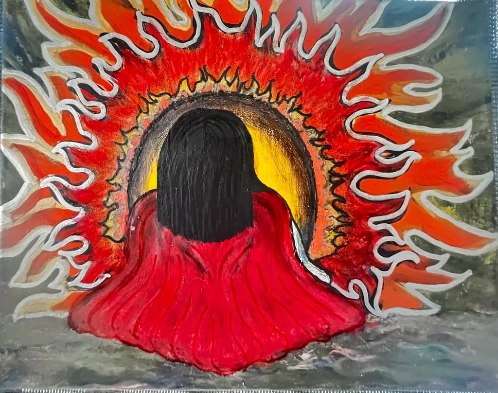 Embers of Solitude: A Journey into the Heart of Flame and Shadow
