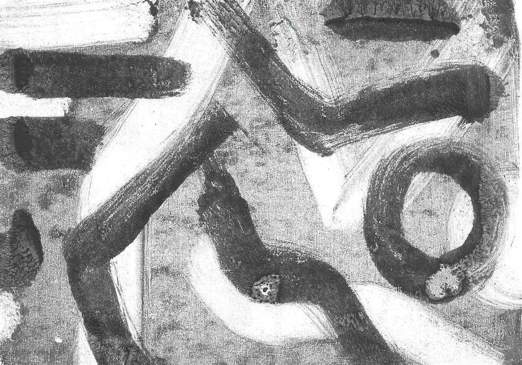 Abstract Harmony: A Dance of Lines and Textures in Monochrome Elegance
