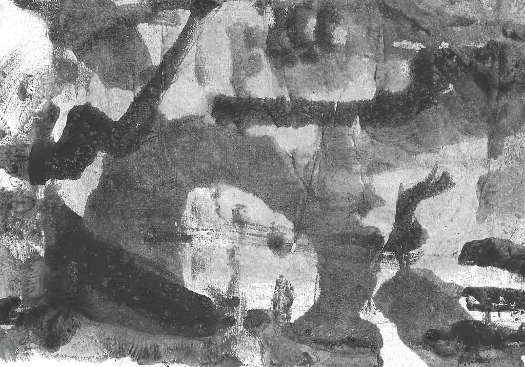 Whispers of Shadows: An Abstract Exploration in Monochrome Textures
