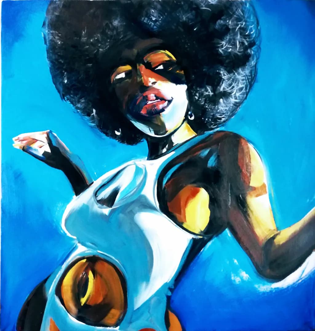 Vibrant Curves: An Abstract Portrait of Expression and Identity