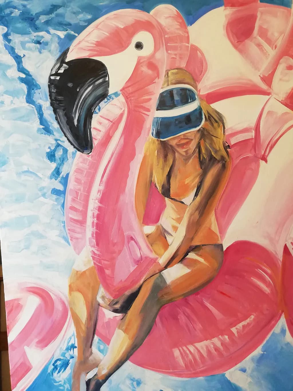 Summer Dreams: A Virtual Escape on a Flamingo Float