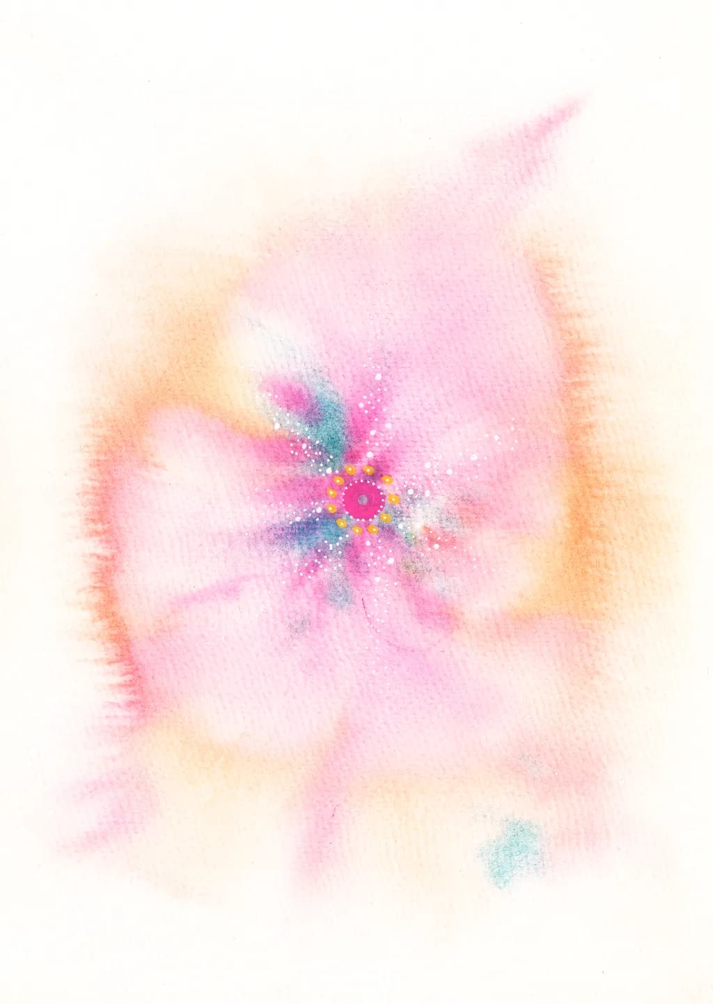 Whispers of Bloom: A Soft Watercolor Dance of Color and Light