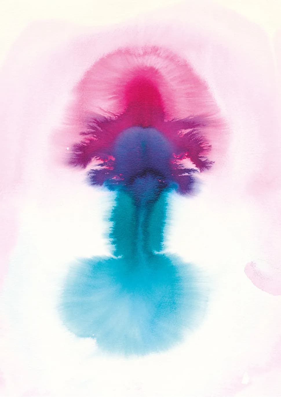 Ethereal Flow: A Vibrant Dance of Color in Abstract Watercolor Art