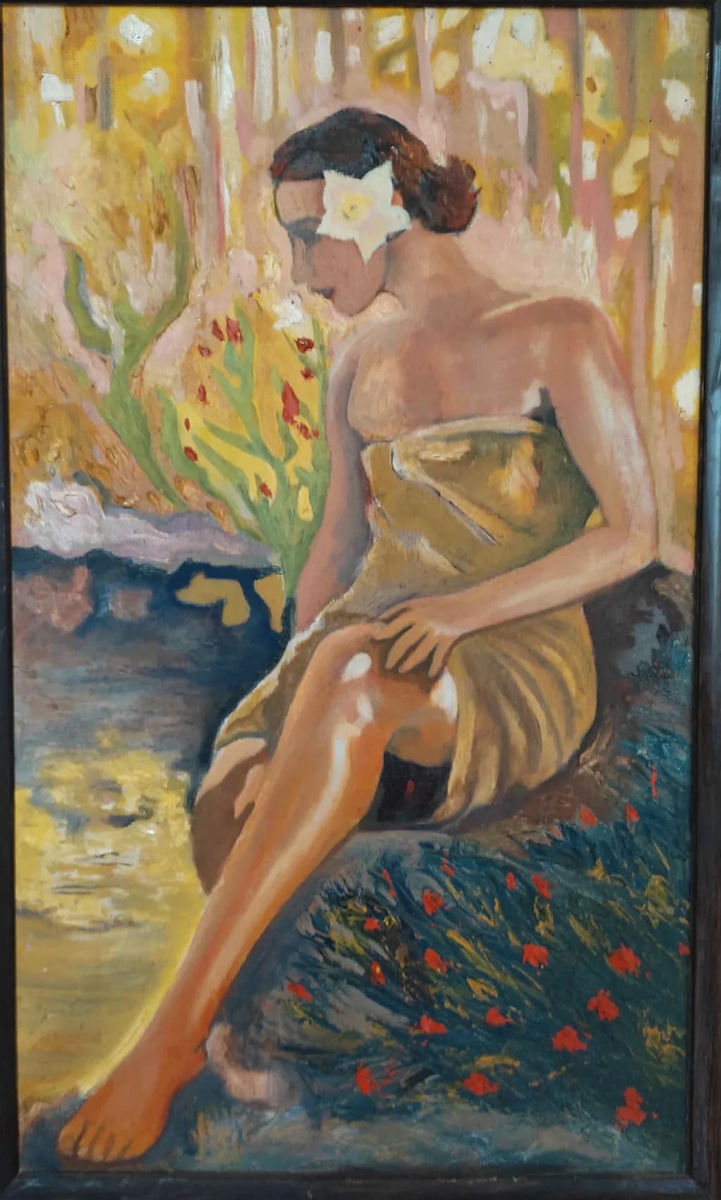 Whispers of Serenity: A Woman's Reflection Amidst Nature's Embrace