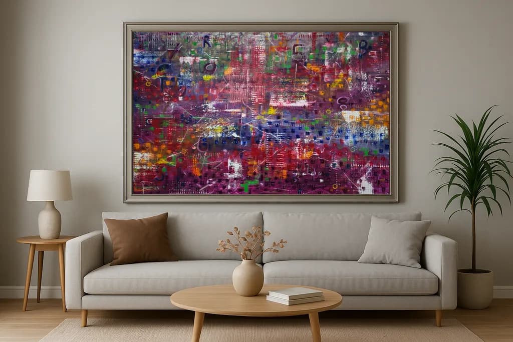 Vibrant Whispers: An Abstract Journey Through Color and Emotion