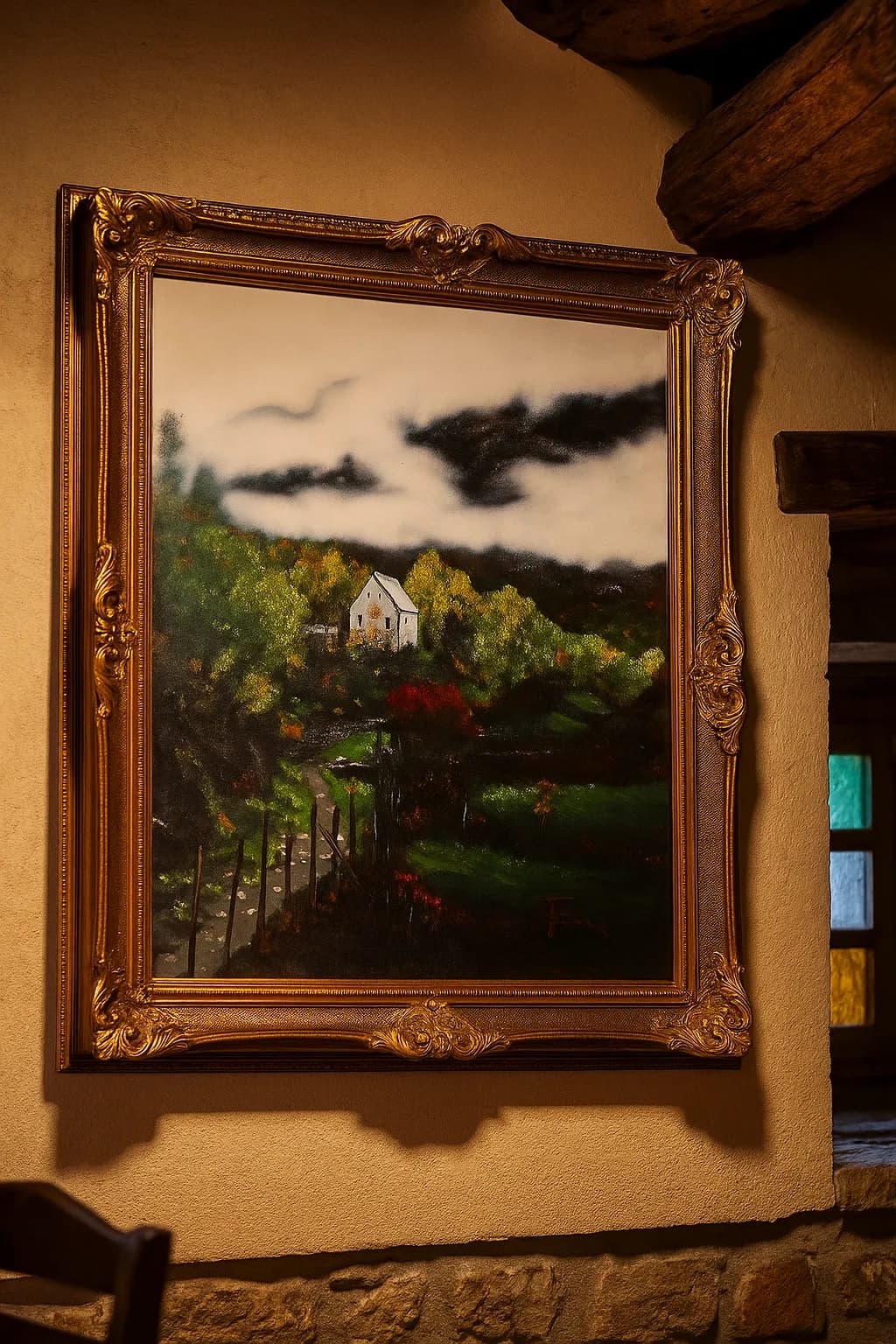 Whispers of Autumn: A Serene Homestead Amidst the Clouds