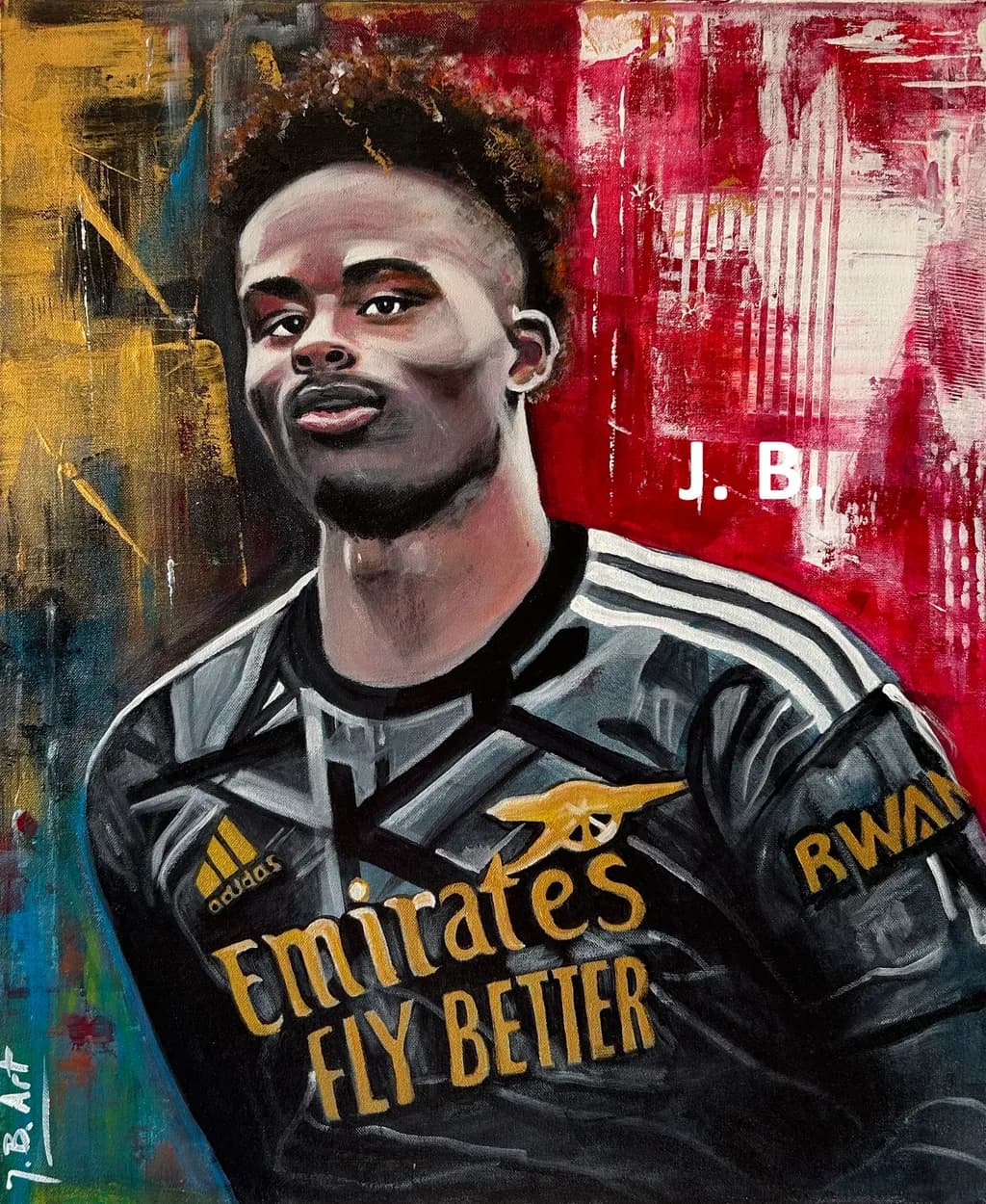 Dynamic Portrait of a Rising Star: Celebrating Athletic Passion and Artistry