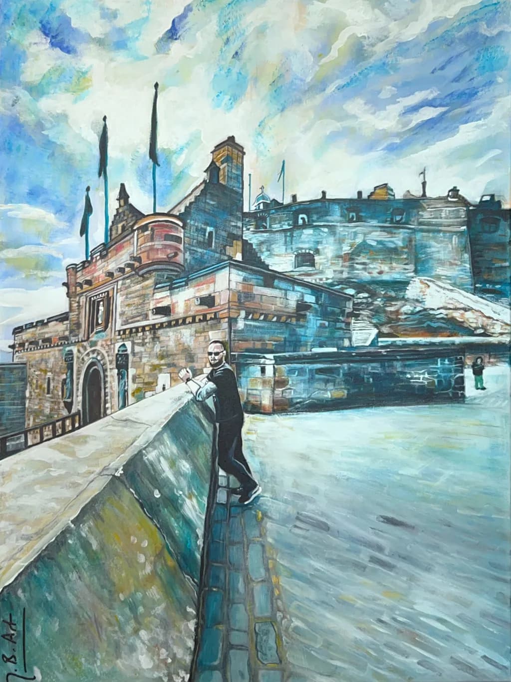 Majestic Castle Overlooking a Vibrant Sky: A Journey Through Time and Architecture
