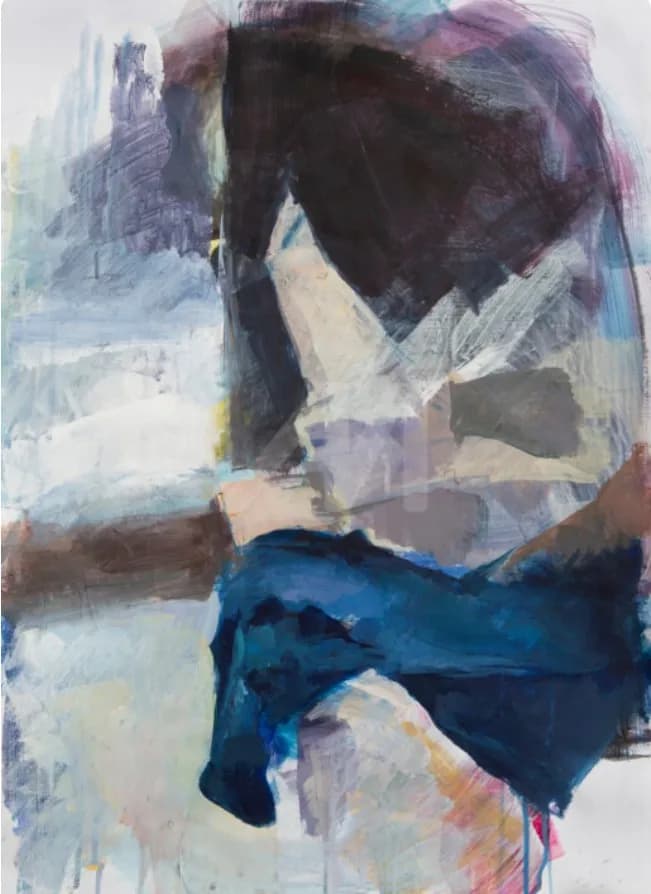Whispers of Color: An Abstract Exploration of Emotion and Form